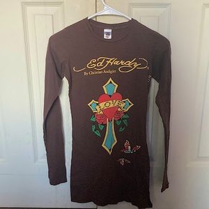 Ed Hardy Mini Dress/Long Shirt
